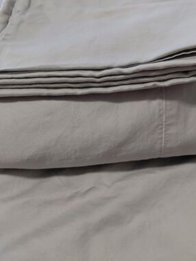 Simply Vera Vera Wang Light Green Sage Cotton Sheet Set